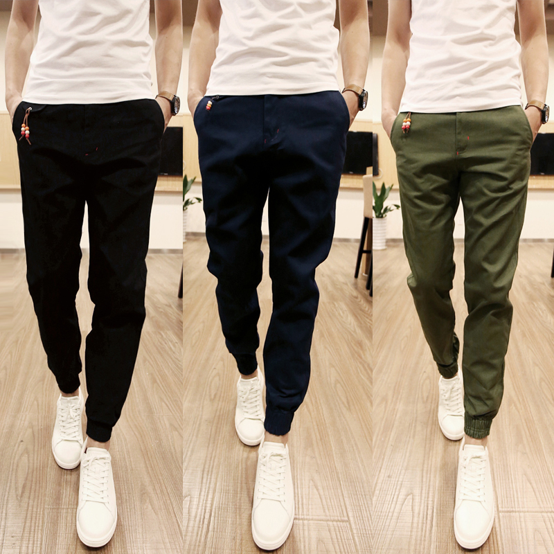 Title 1, Mens Straight-Leg Pants, Cotton Summer Thin Pa...