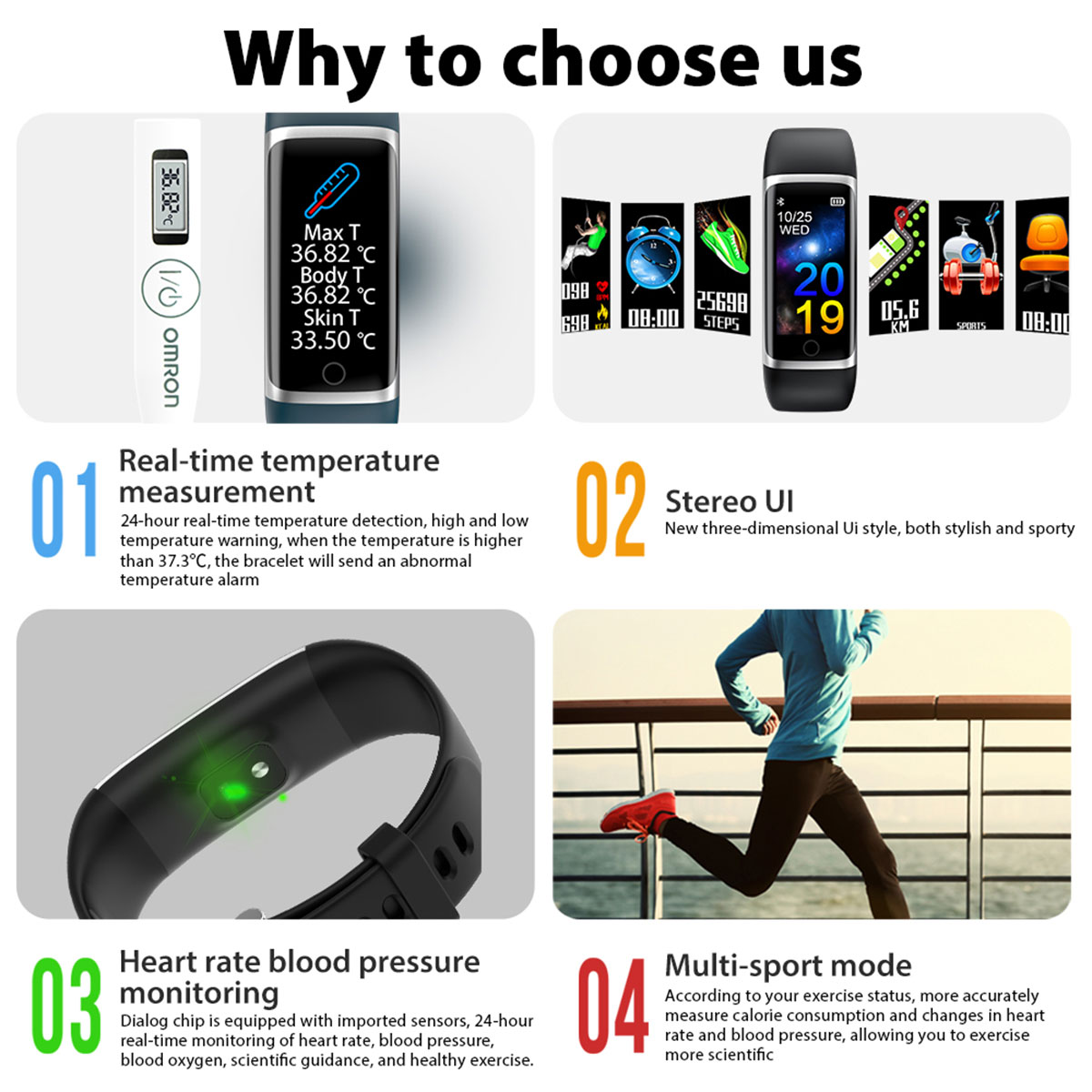 Pedometer Exercise Sleep Monitoring Multi-function Smart Bracelet - Image 6