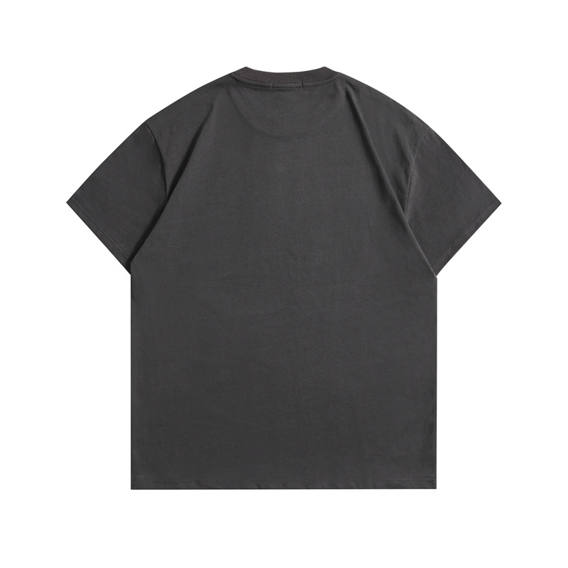 Distressed Printed T Shirt Couples Loose Short Sleeves