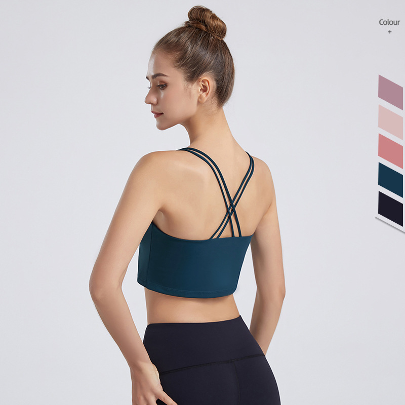 New European And American Nude Sports Bra Women's Breathable