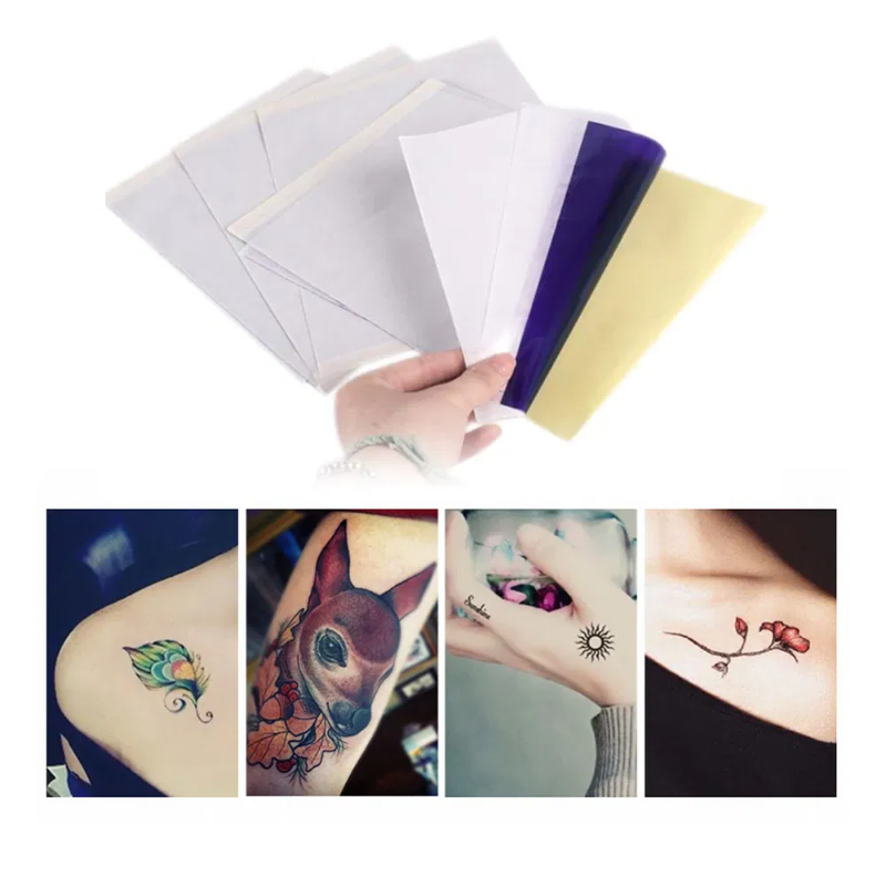 Tattoo Transfer Paper Stencil Carbon Thermal Tracing Hectograph Supplies Sheets image 6
