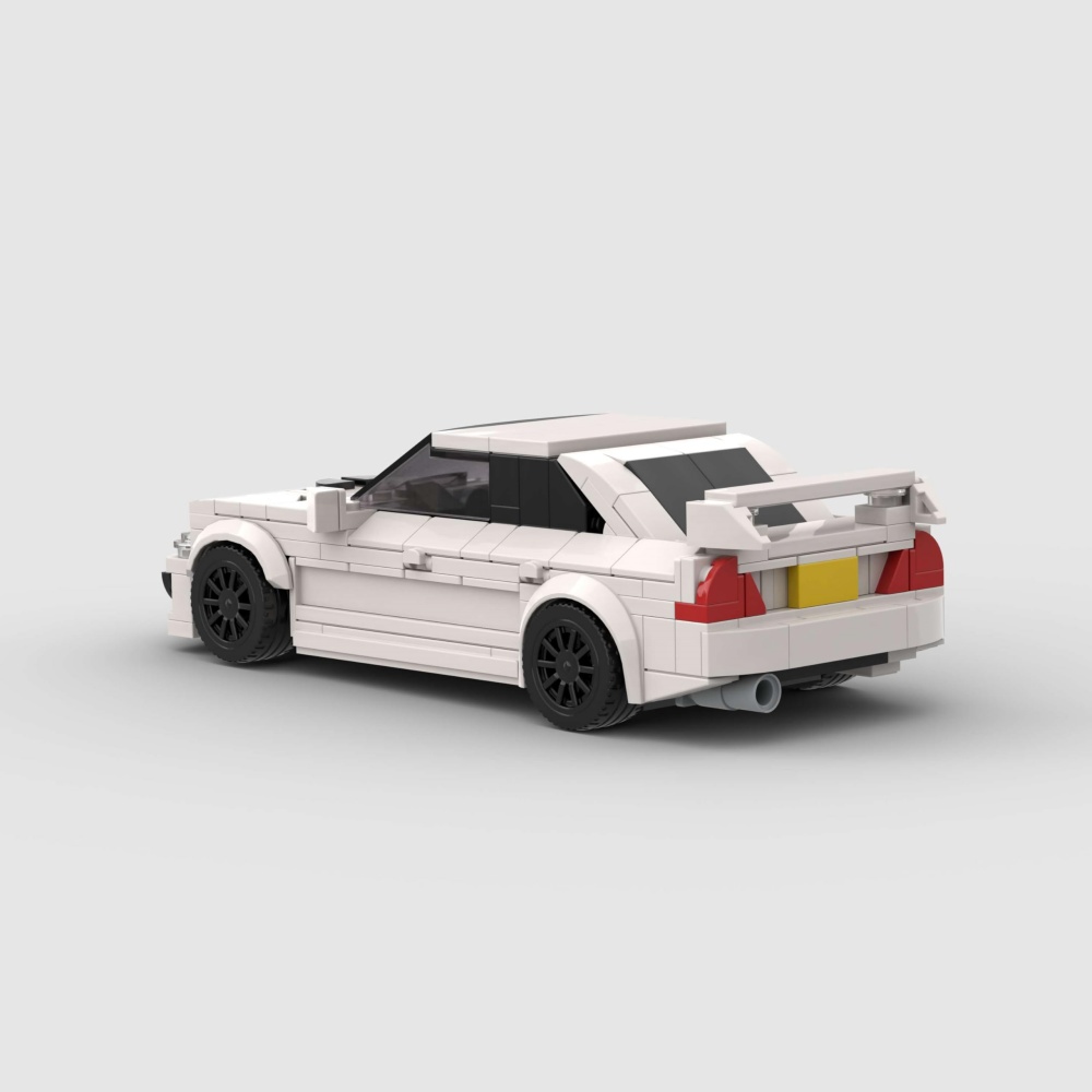 336PCS White Sports Car Toy Building EVO