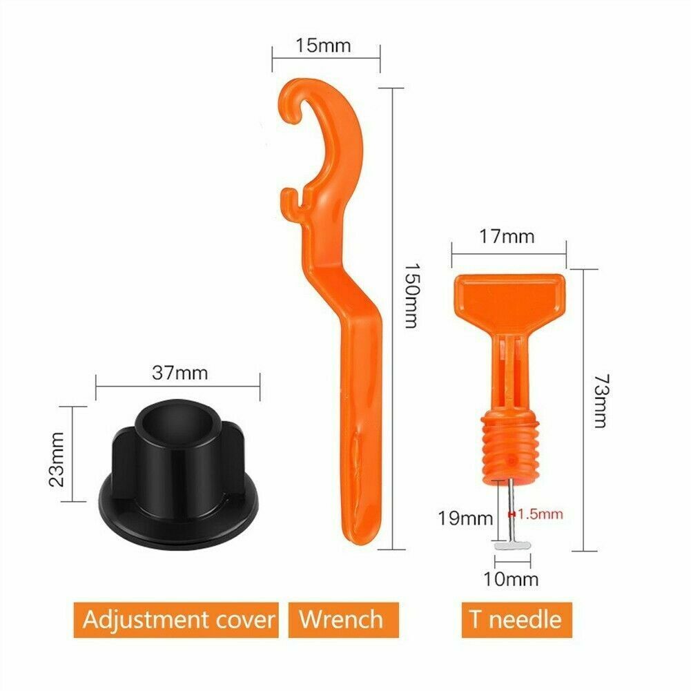 300pcs 4 Wrench Tile Leveling System Kit Reusable Spacer Wall Floor Clips — image 7