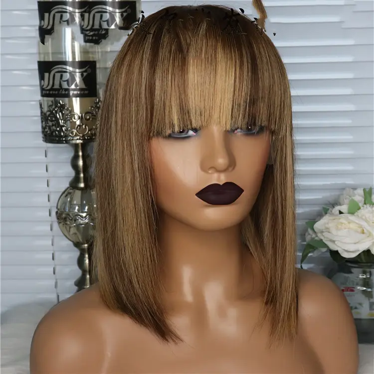 Short Straight Hair Bob Wig Human Bob Wig Piano