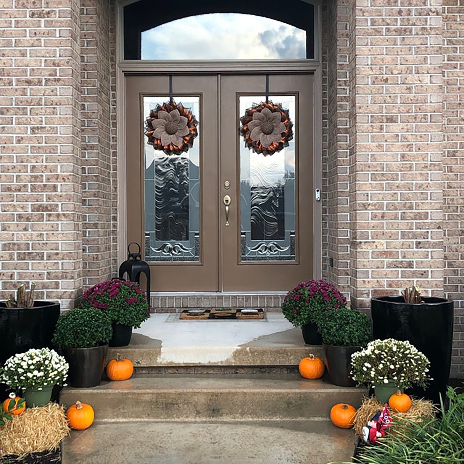 Halloween Autumn Color Wreath 40cm Cloth Harvest Festival