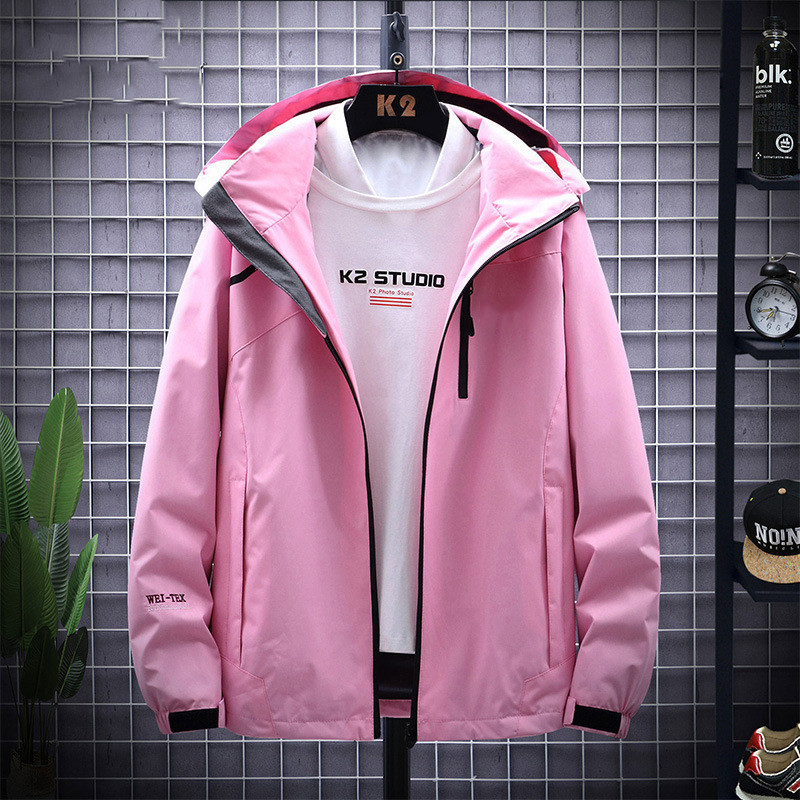 Breathable Tide Brand Outdoor Hooded Jacket Mountaineering Suit