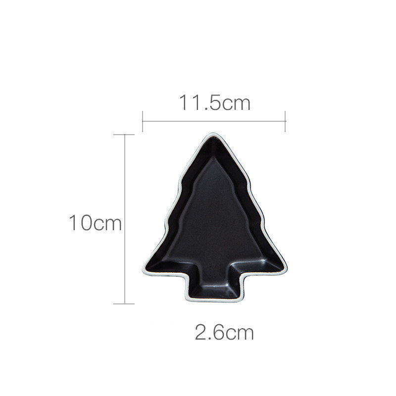Simple And Creative Christmas Tree Home Snack Dish Ceramic Tableware