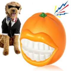 PROKEl Dog Toys Squeak Chew Toys Tough Ballfor Medium Large Extra Aggressive ChewersringDogs Breed Interactive Enduring IndestructibleSqueaky Toy T... - View 1