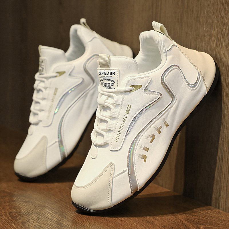 Fashion Colorblock Lace-up Sneakers For Men Breathable Low-top Dad Shoes Running Walking Sports Shoes - Image 6