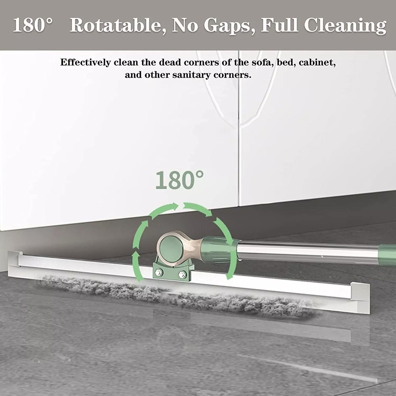 Floor Squeegee Long Handles Adjustable Telescopic Pole Heavy Duty Broom — image 5