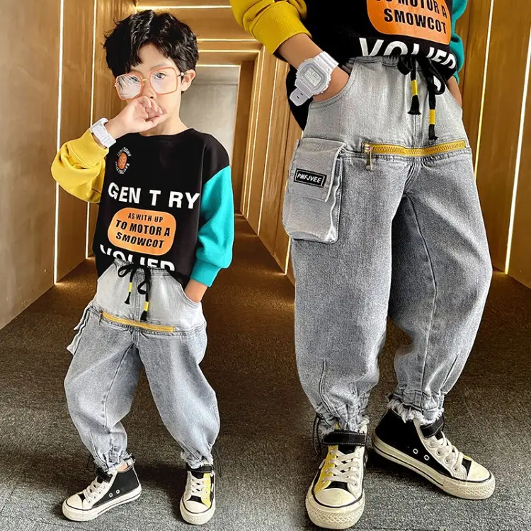 Boys' Jeans Children's Spring And Autumn Casual