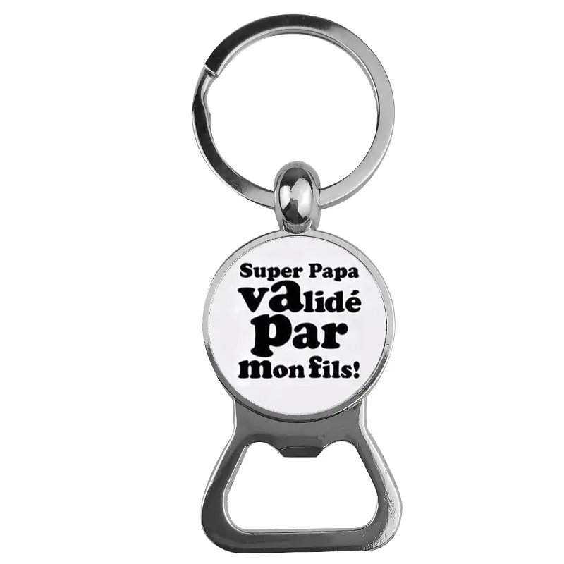 Ornaments Time Gemstone Bottle Opener Keychain
