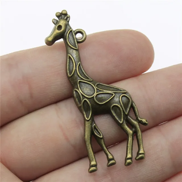 Ancient Zinc Alloy Accessories Cute Animal Giraffe Pendant Bronze - Shop at LoveMi