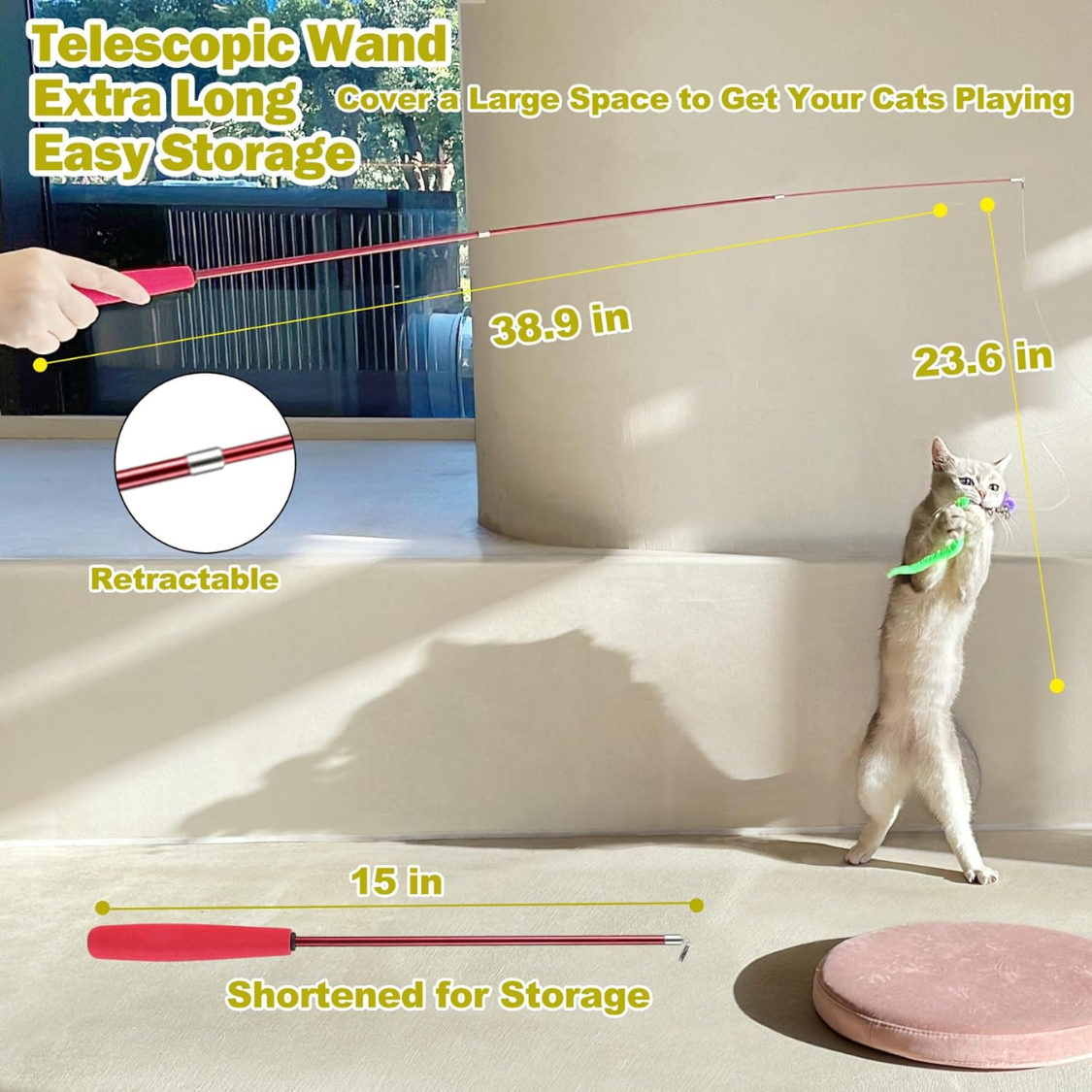 Jouets pour chats d'intérieur, jouet interactif pour chat – Image 2