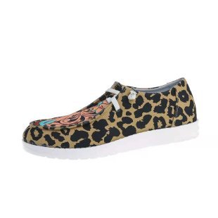 New Style Sports Shoes Women's Platform One-step Leopard Print Casual Single Shoes Women's Shoes