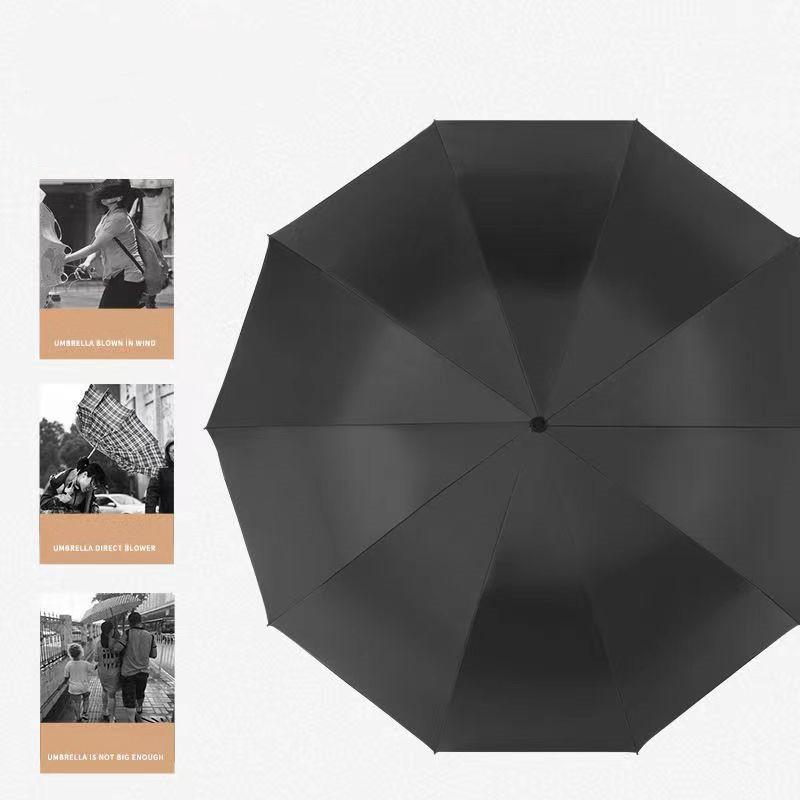 Double Umbrella, 12-rib Reinforced, Windproof And Waterproof, A Must-have Multi-functional Umbrella For Heavy Rain.Self-pickup Only. image 7