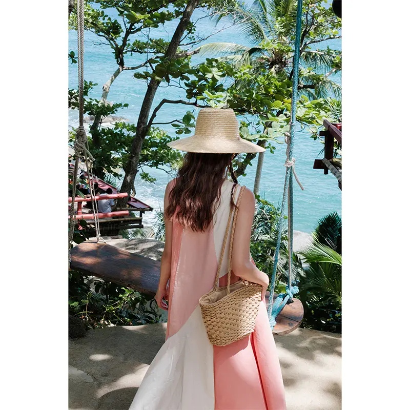 Minority Color Matching Sleeveless Dress