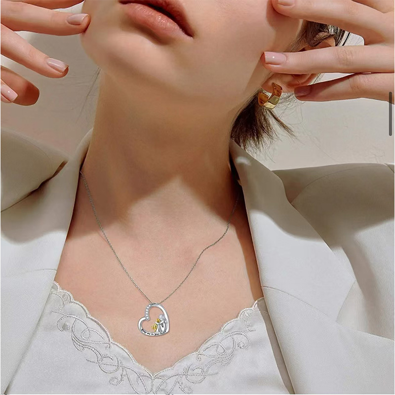 Love Figure Pendant Necklace