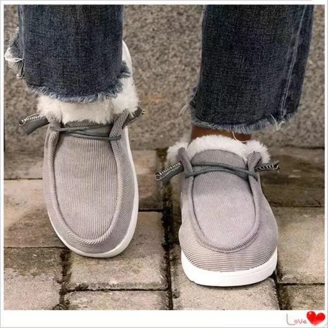 Snow Boots Women Warm Plush Ankle Boots Winter Shoes Grey - Shop at LoveMi