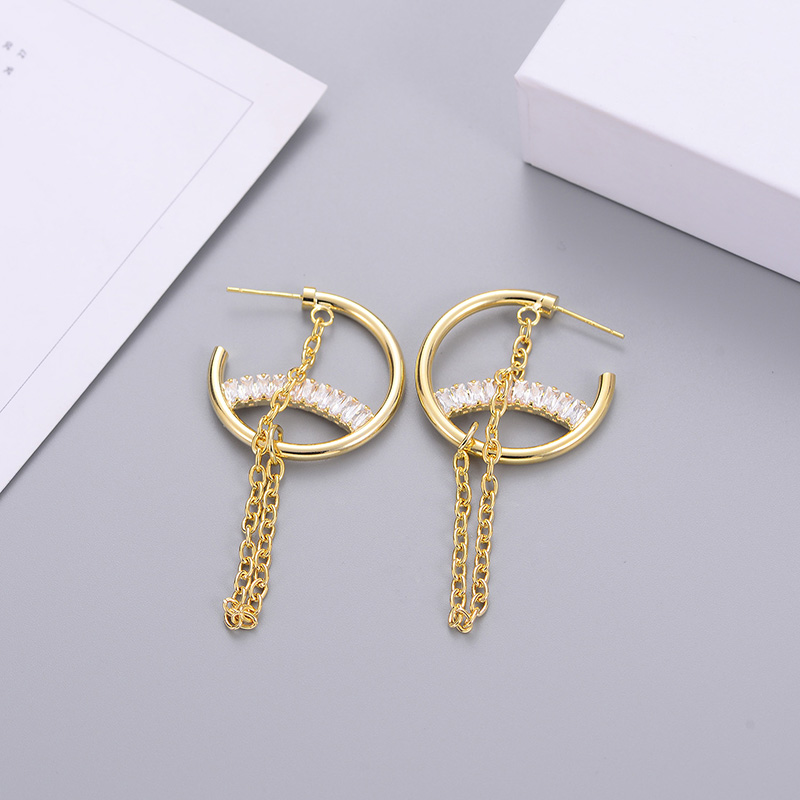 Fashion Trend Earrings Simple Personality Metal Texture Earrings
