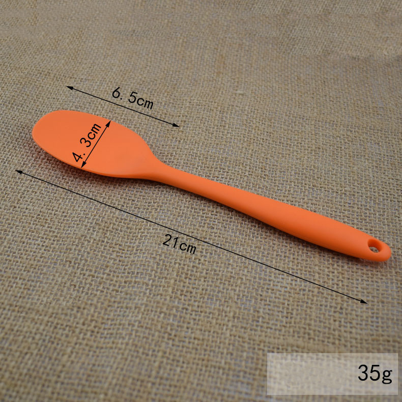 Small One-piece All-inclusive Silicone Soup Ladle With Handle