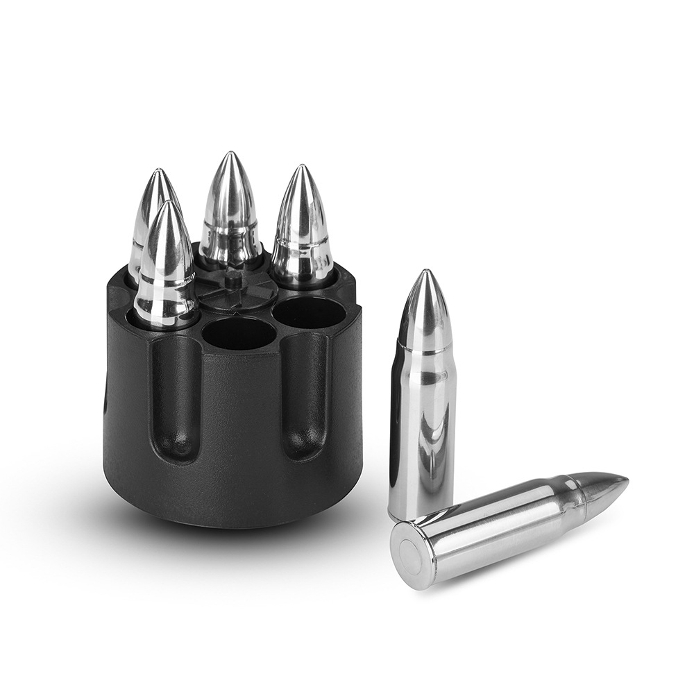 Title 4, Stainless Steel Big Bullet Ice Grain Ice Calmin...