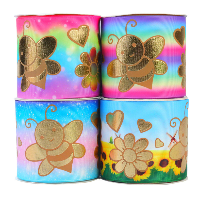 Bronzing Printed Rib Ribbon Clothing Accessories — foto 6