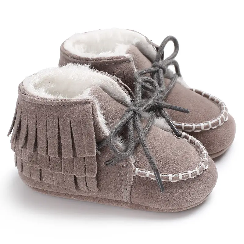 Toddler Shoes Tassel Soft Sole Solid Color Casual