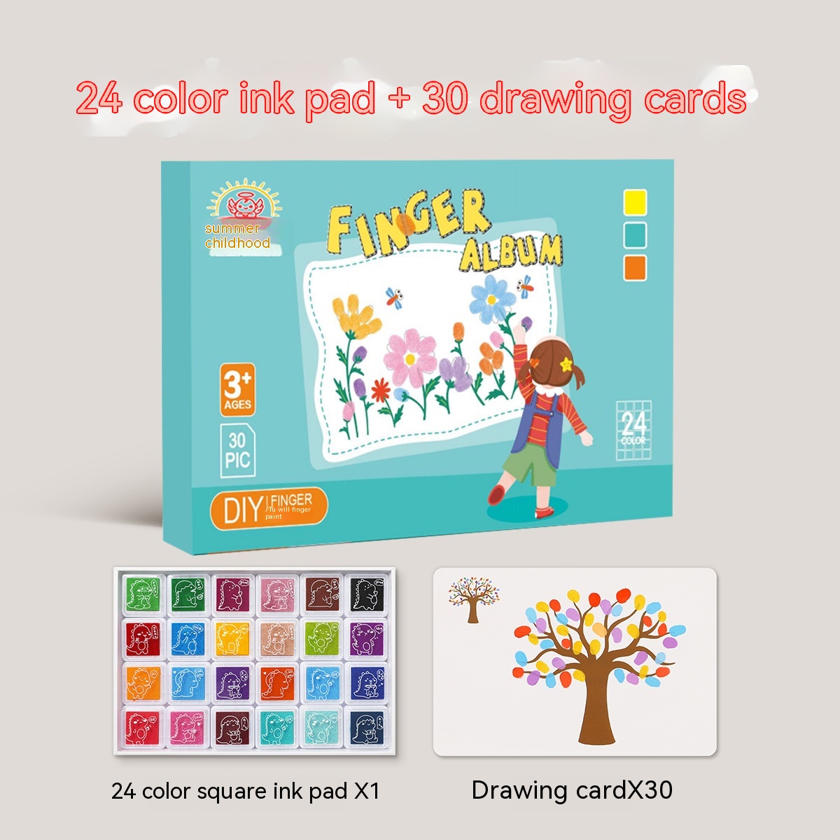 24 Colors 30 Picture Cards