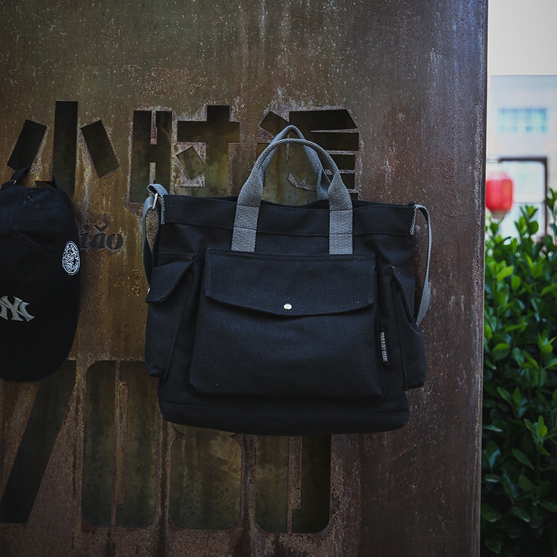 Men Tide Brand Canvas Shoulder Bag Casual Trend