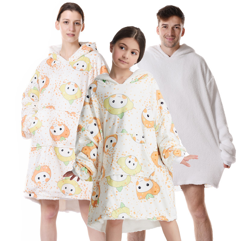 Title 20, Printed Parent-child Both Sides Can Wear Mink W...