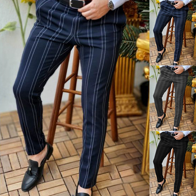 Title 2, Pantalon de mode casual pour homme à double ray...