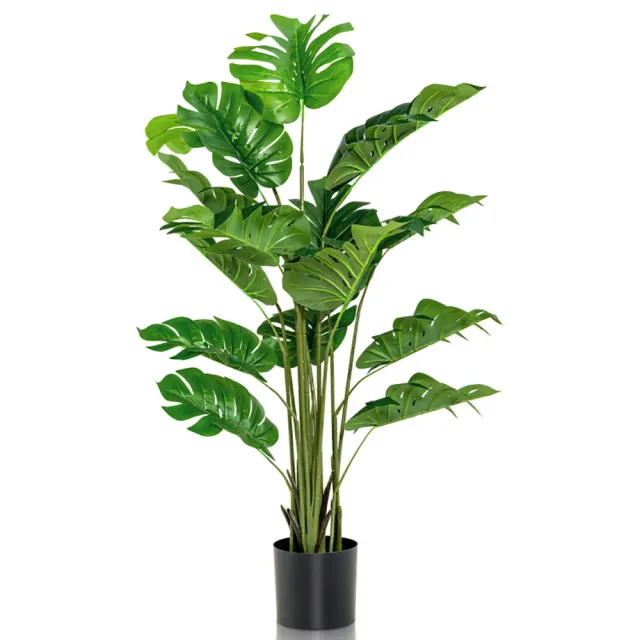 5 Feet Artificial Tree Faux Monstera Deliciosa Plant For Home Indoor And Outdoor Green - Shop at LoveMi