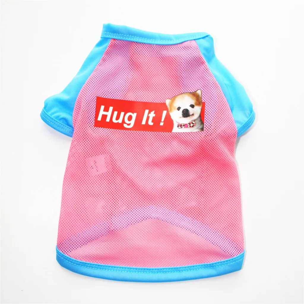 Various Puppy Small Dog Cat Pet Dress Vest T Shirt Apparel Clothes - Pink