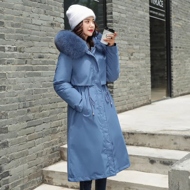 Lady's fur coat Blue - Shop at LoveMi