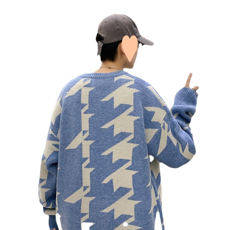 Men's Round Neck Pullover Casual Sweater