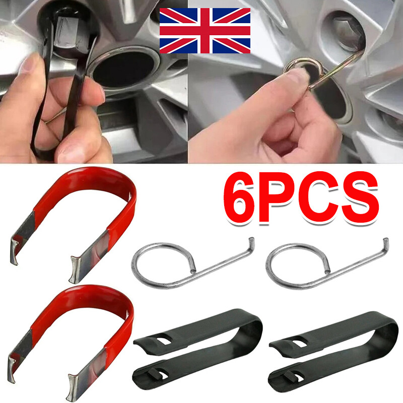 6 PCS Wheel Bolt-Cap Cover Remover Tool Set-Car Tyre Nut Centre Cover Cap Puller