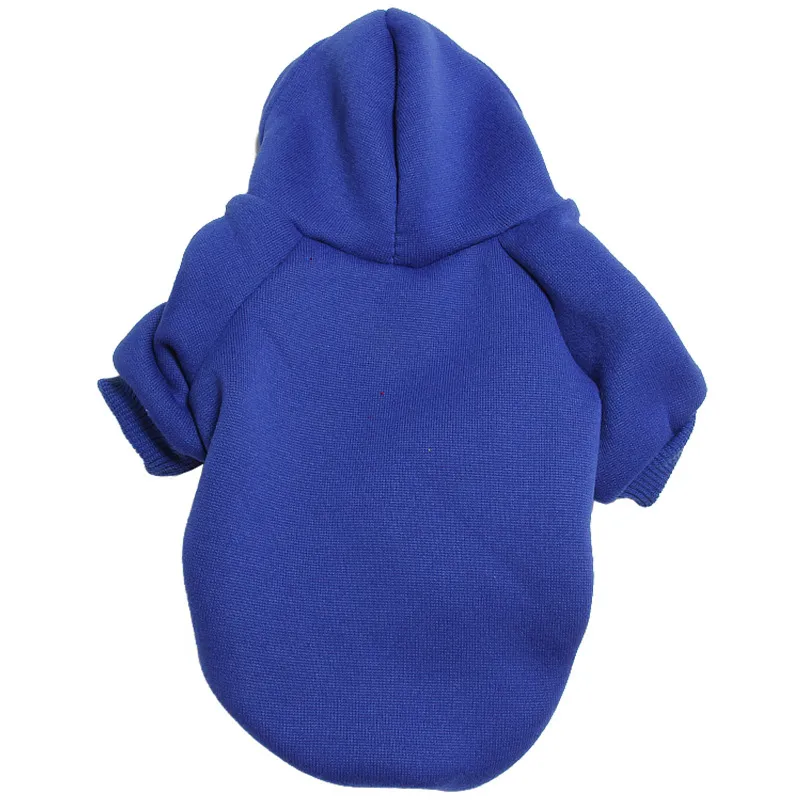 Pet Sweater Puppy Clothes Simple Monochrome - Dark Blue
