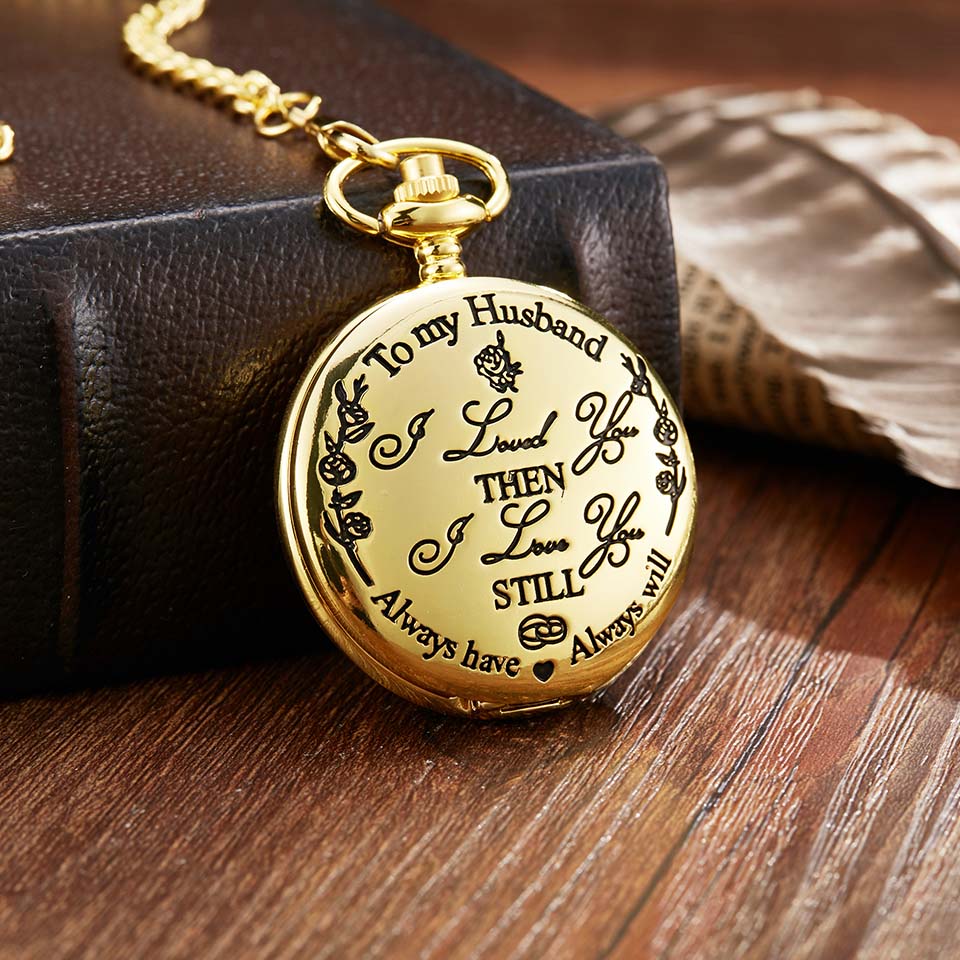 Title 3, Carved Retro Quartz Pocket Watch