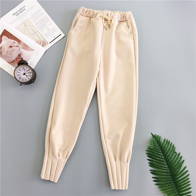 Title 3, Ladies casual woolen high-waisted harem pants