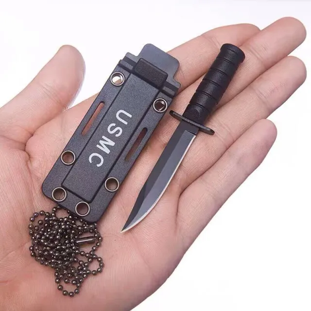 Stainless Steel Mini Straight Knife Black - Shop at LoveMi