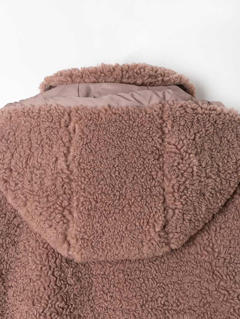 Funky Paneled Fleece Hooded Warm Casual Jacket