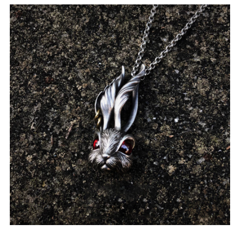 Carrot Rabbit Pendant Necklace Female Trendy Male Jewelry