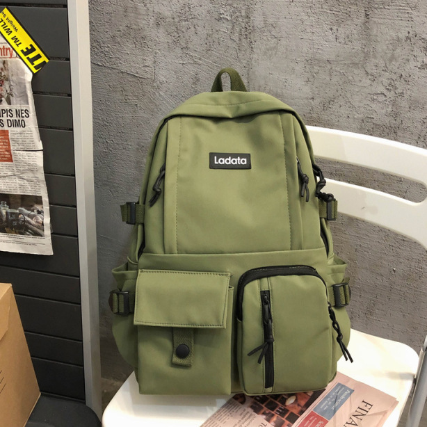 Simple Multi-pocket Backpack Students Anti-theft Junior High School College Schoolbag Casual Large Capacity Computer Bags