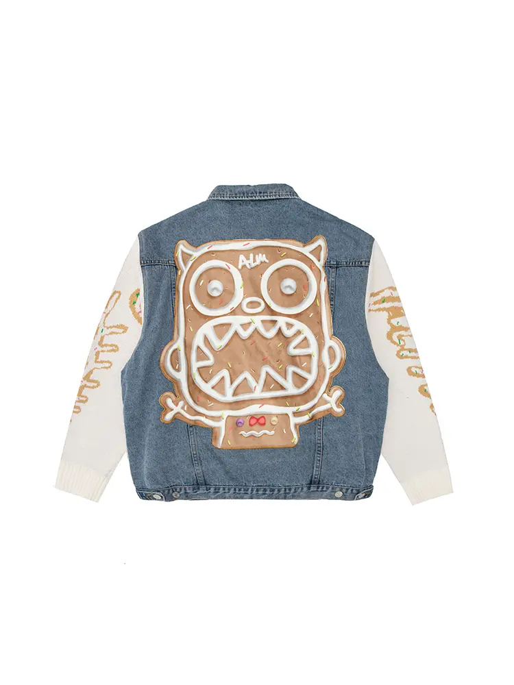 Denim Loose Casual Stitching Jacket Couple Jacket