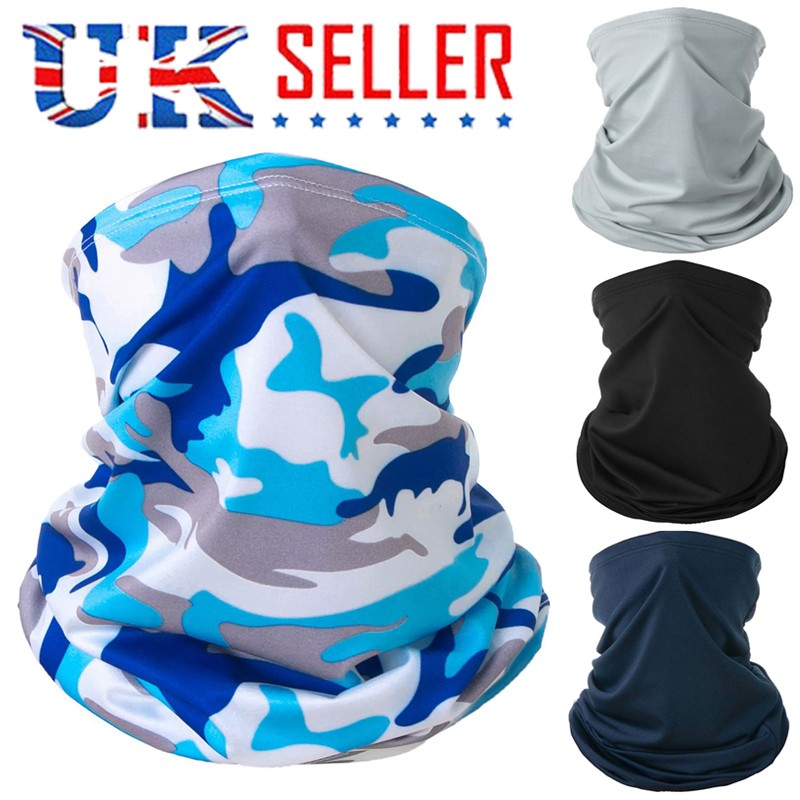 Full Function FACE MASK Neck Warmer Tube Scarf Biker Ski