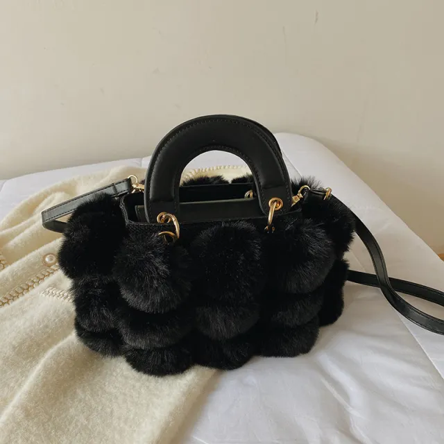 Design Single Shoulder Bag Western Style Messenger Bag Black - Shop at LoveMi