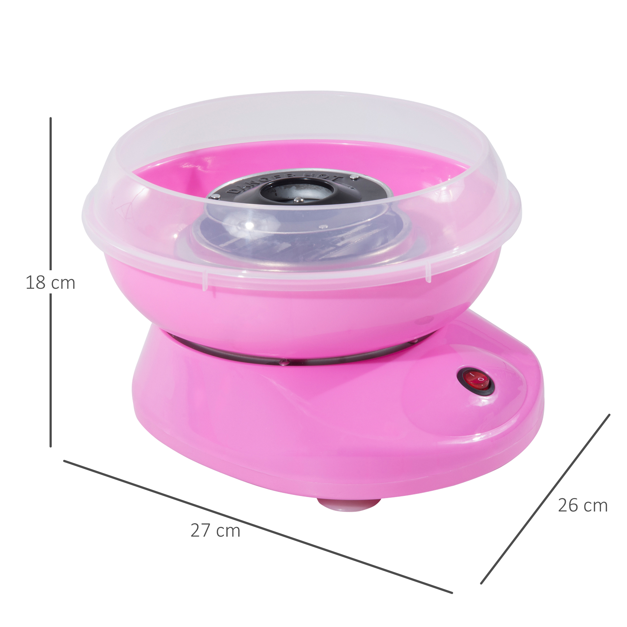 Cotton candy machine electric cotton candy maker 450w p ink