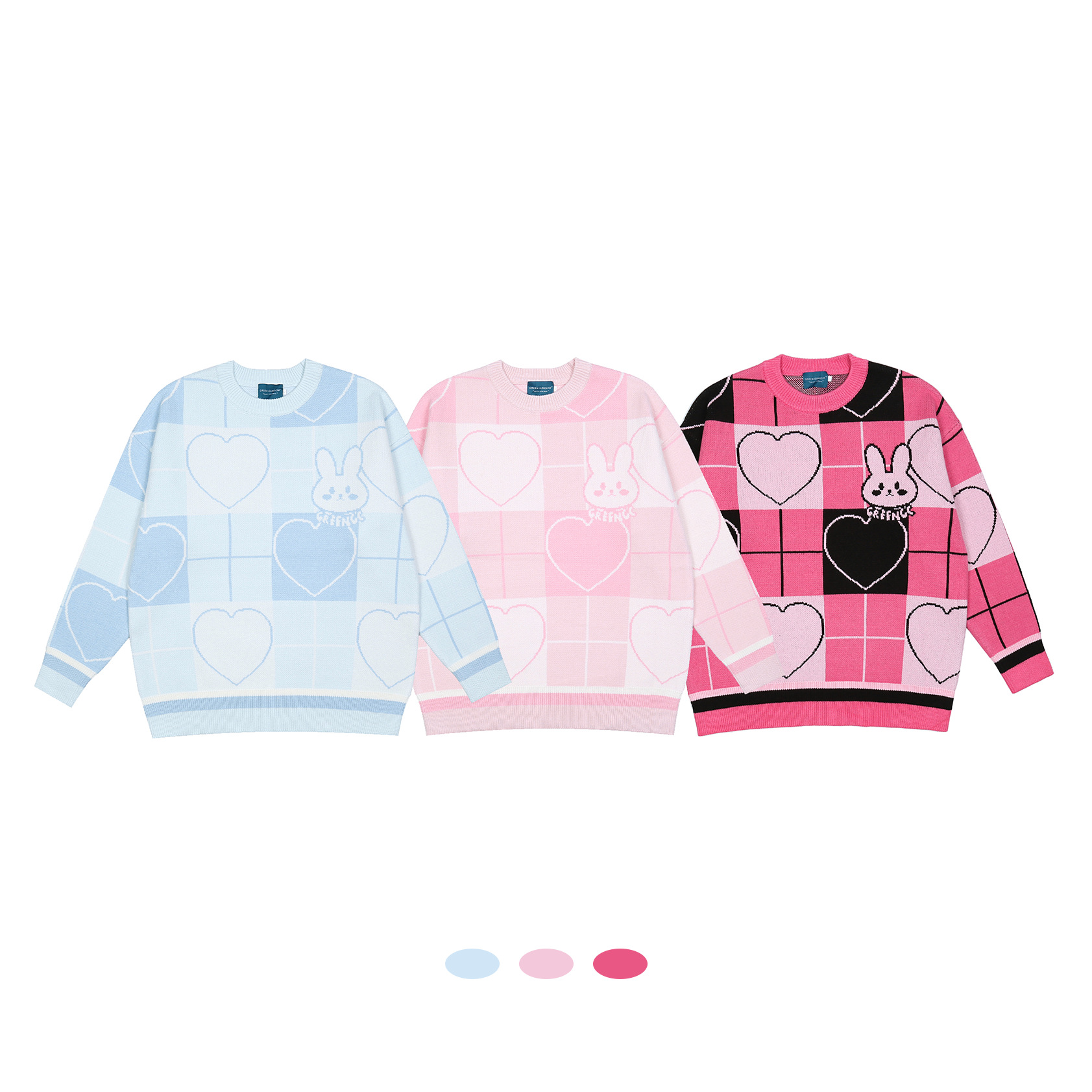 Loving Bunny Loose Couple Long Sleeve Sweater