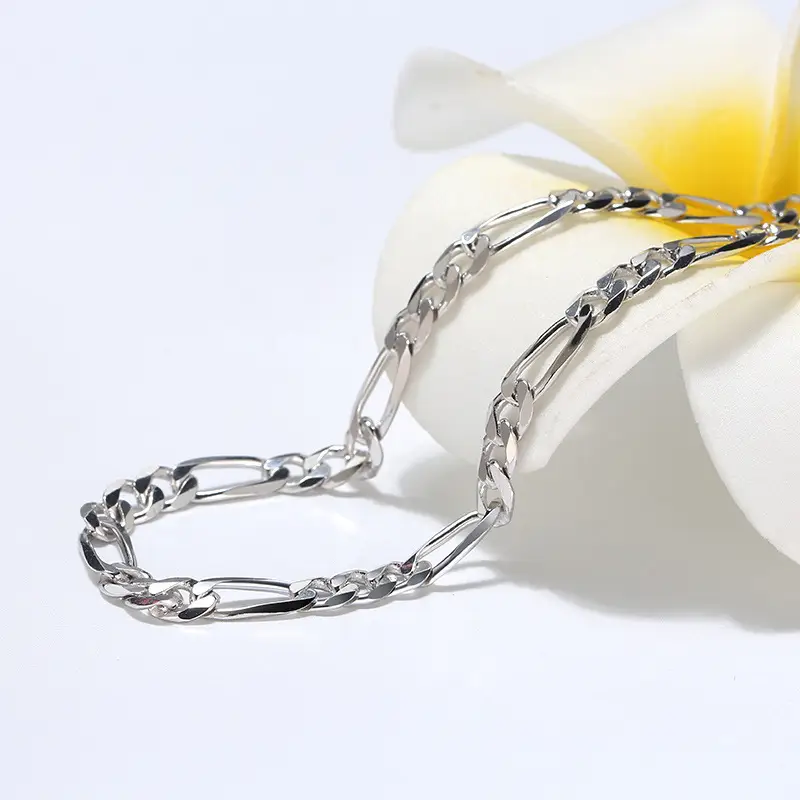 Women's Fashion Sterling Silver Chevron Necklace